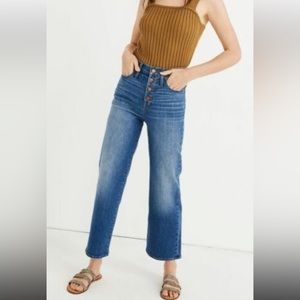 Madewell slim wide jeans